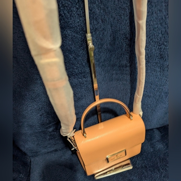 Kate Spade Saffiano Leather Reegan, Orange Cream, 7.5x6x3", retail $379, NWT - Picture 4 of 9